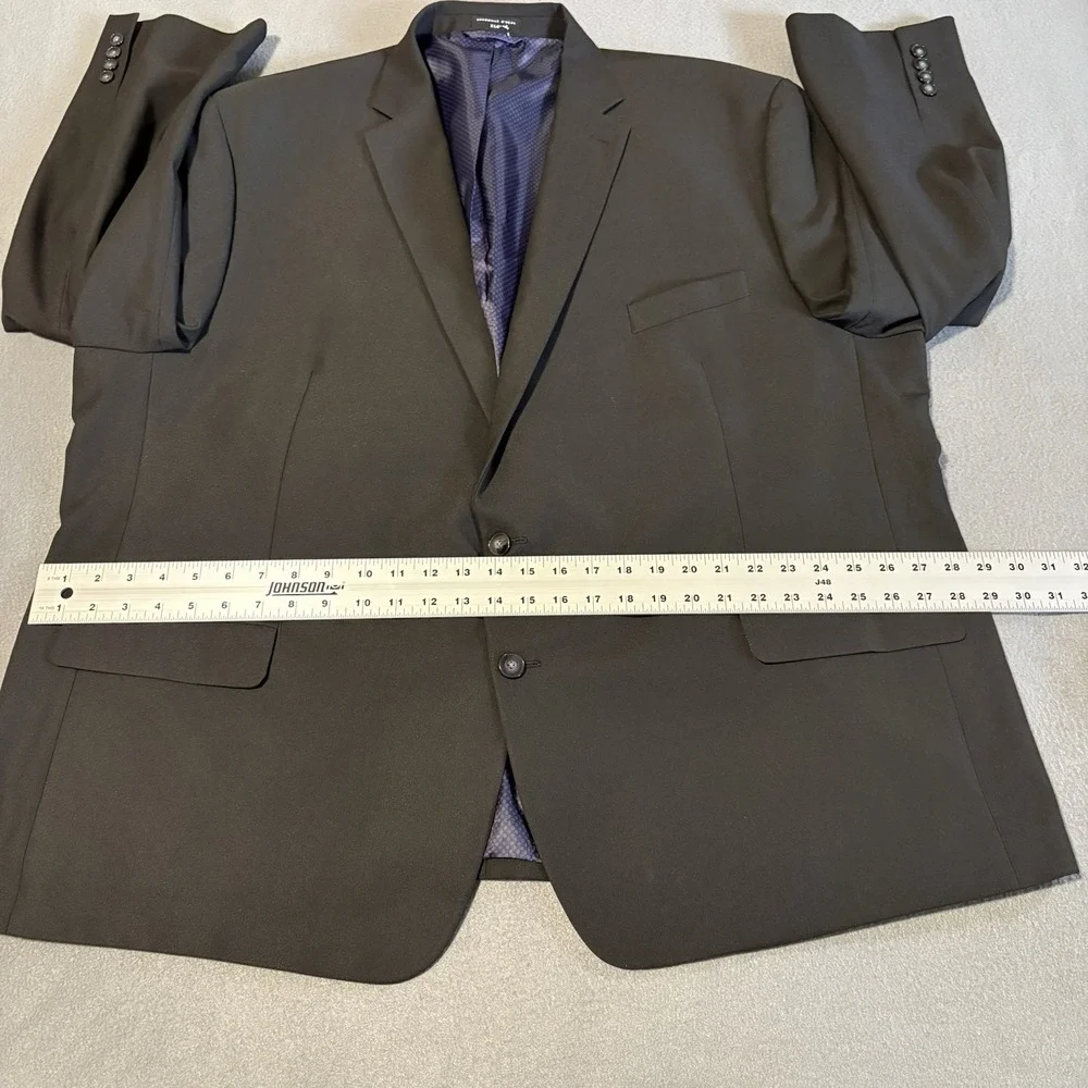 Shaquille O'Neal Blazer XLG 56R Black Solid Sport Coat Jacket Modern Travel‎ NEW